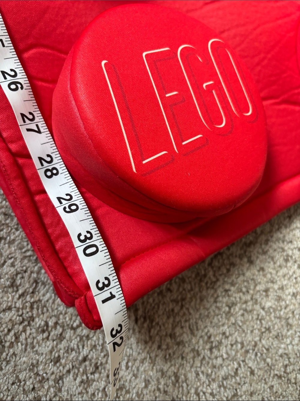 Adult Red Lego Brick Costume OS Halloween | Dress Up | Costume Party | - Picture 12 of 13